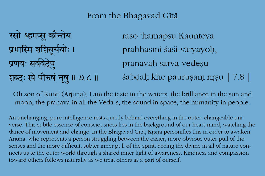 Bhagavad Gita 7.8 - Raso'ham, Pranava