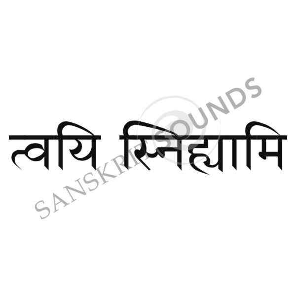 Sanskrit Devanagari for I Love You