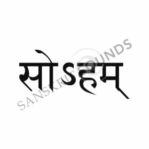 Sanskrit Devanagari for I am that