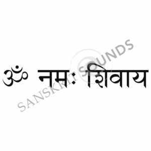 Sanskrit Devanagari for Reverence to Shiva